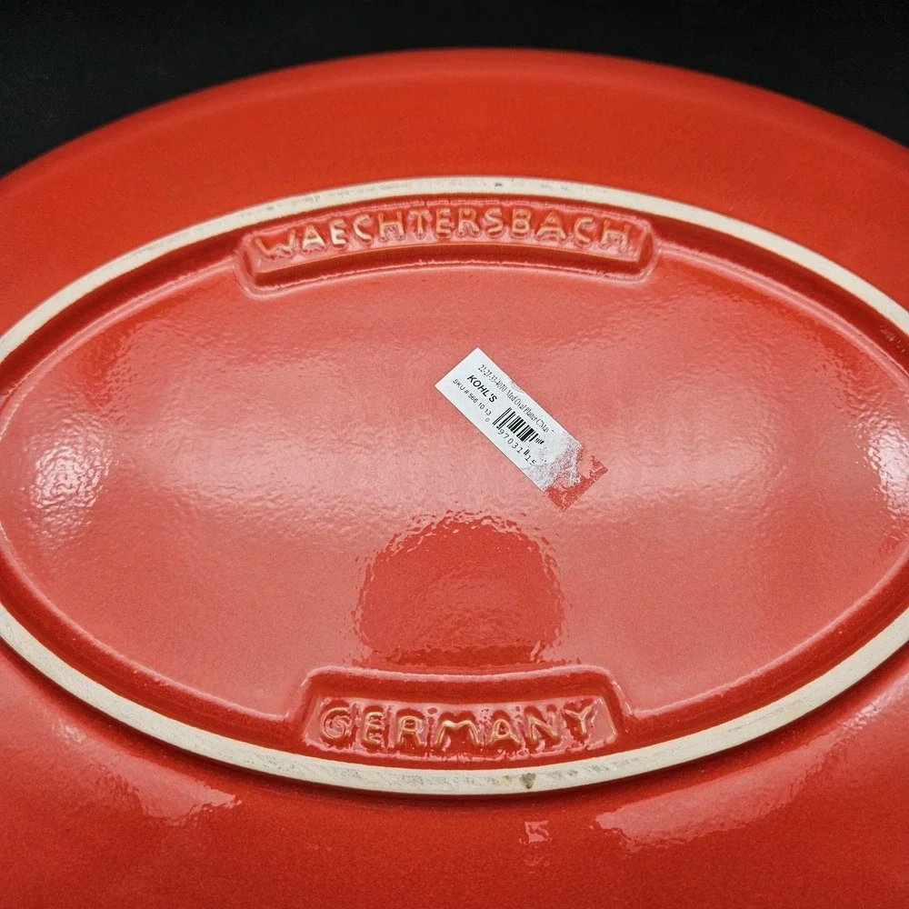 Waechtersbach Christmas Tree Holiday Red Oval Serving Platter Dish 13